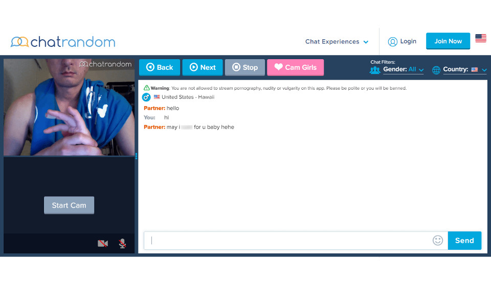 Reputation and History of Chatrandom
