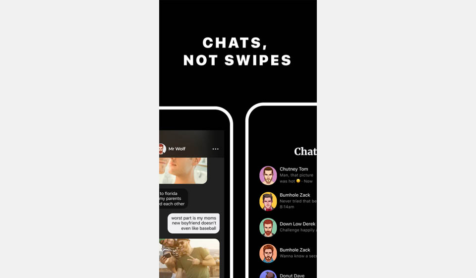 Website, app, interface, registratie
