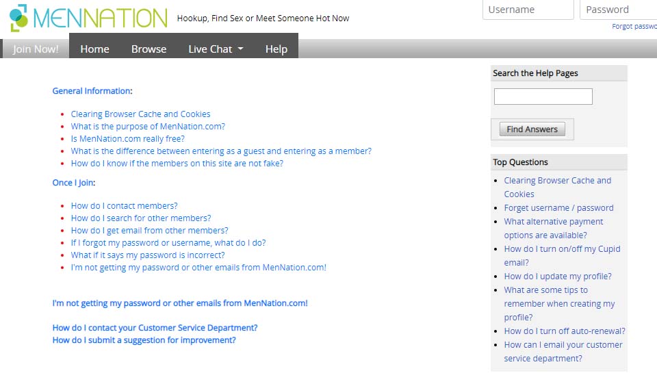 MenNation Communication Methods