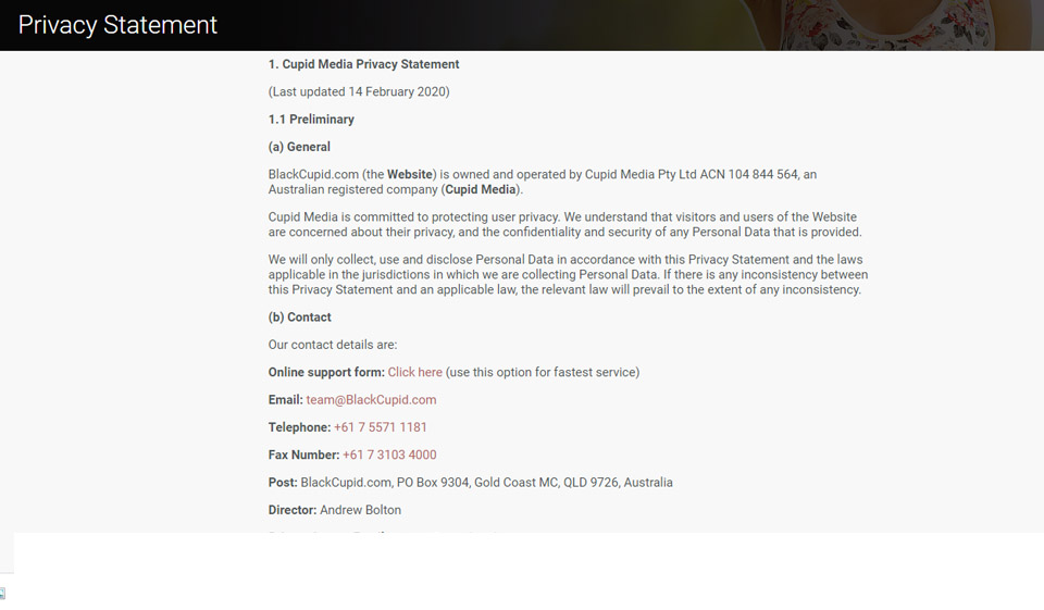 Assistance BlackCupid