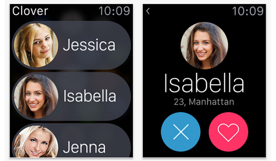 Sitio web de la aplicación de citas Clover