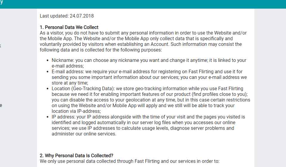 Fastflirting-Unterstützung