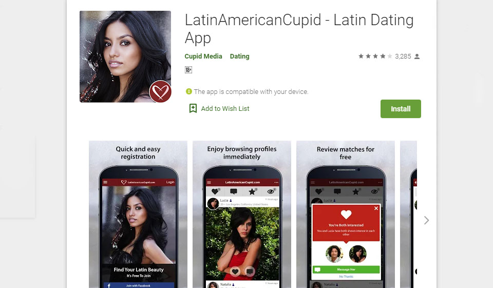 LatinAmericanCupid features