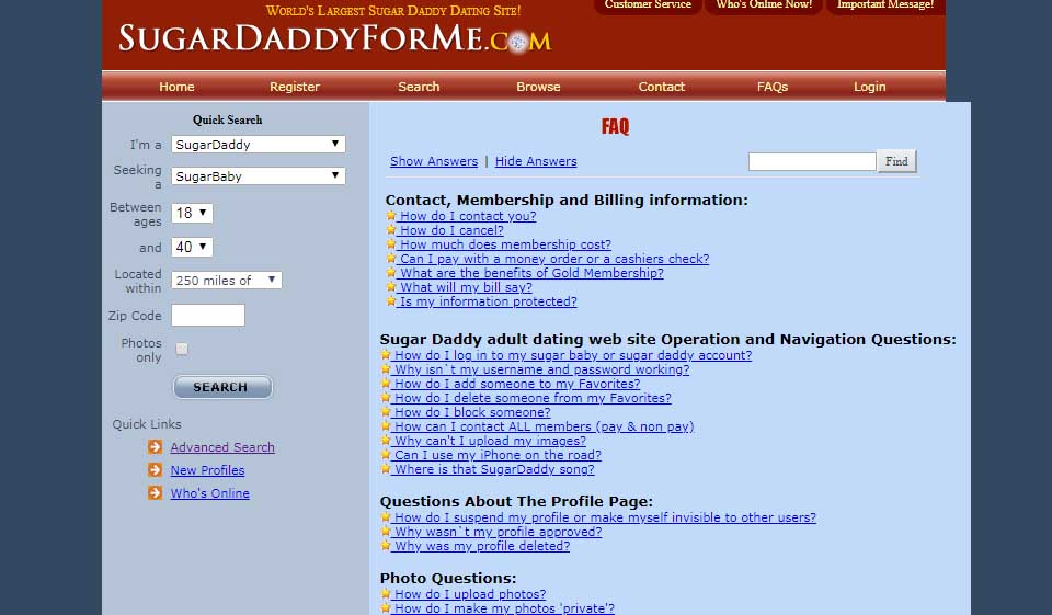 Sugar Daddy For Me  Options