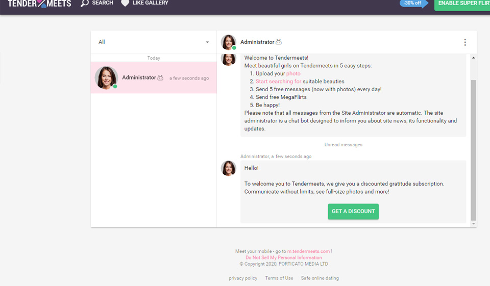TenderMeets Accounts