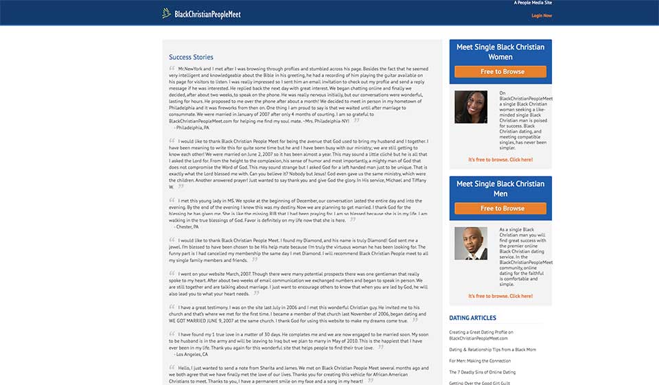 Schwarze Christen treffen auf Unterstützung