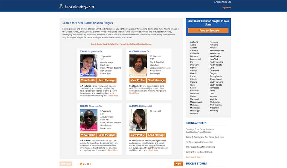 Schwarze Christen treffen Merkmale