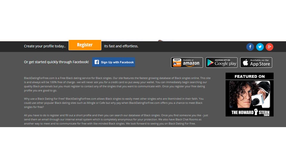 Black Dating for Free