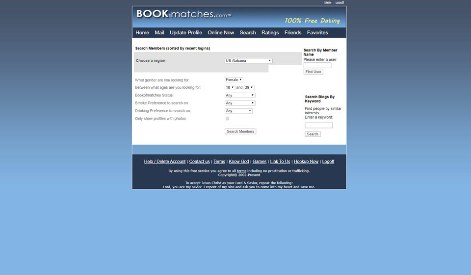 Bookofmatches Review: A free dating site with great user base