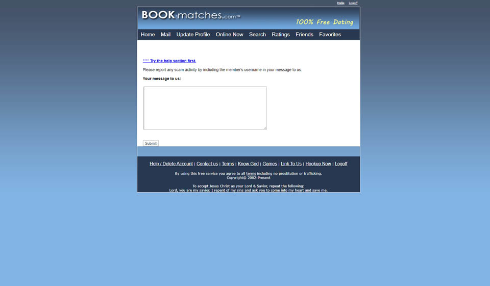 Bookofmatches Review: A free dating site with great user base