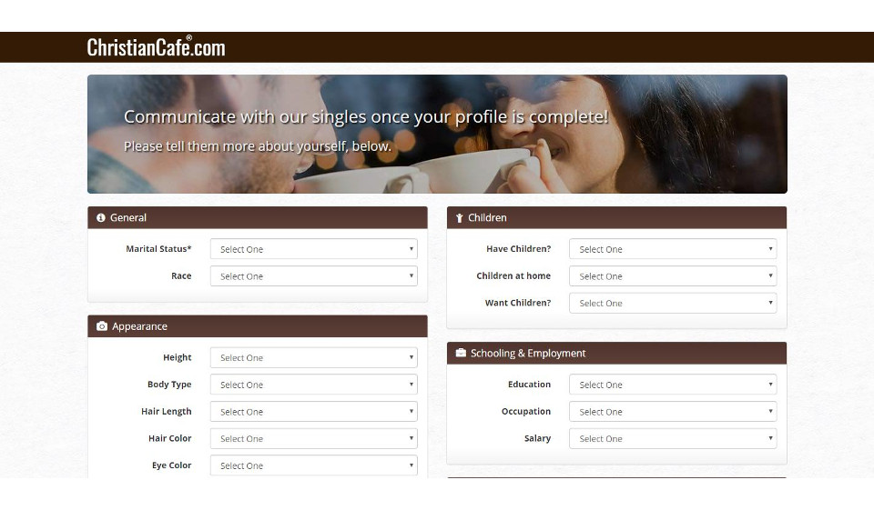 ChristianCafe Interface