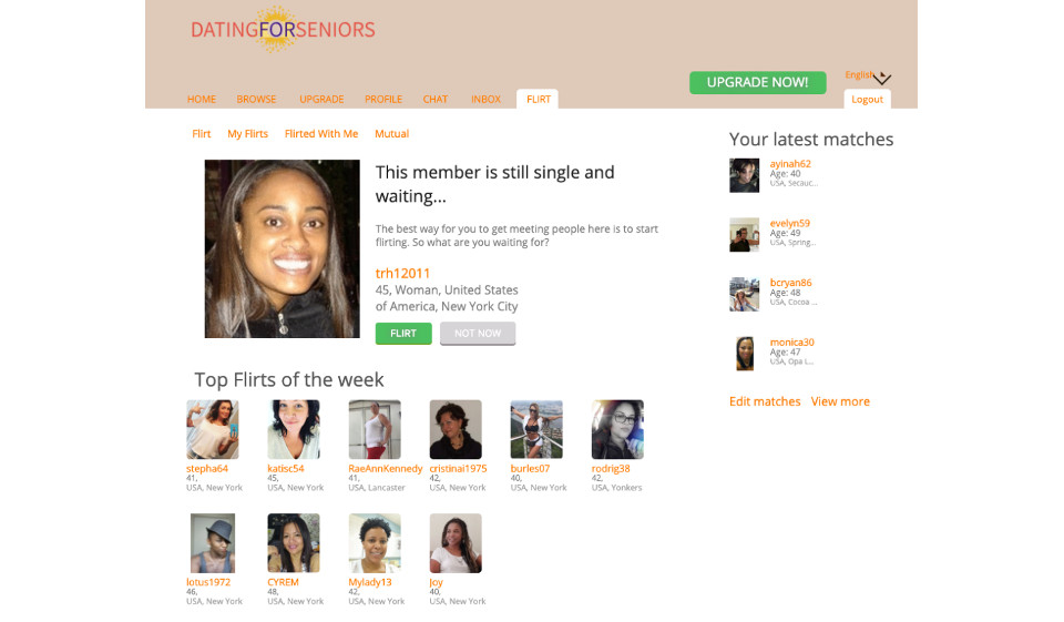 DatingForSeniors Methods