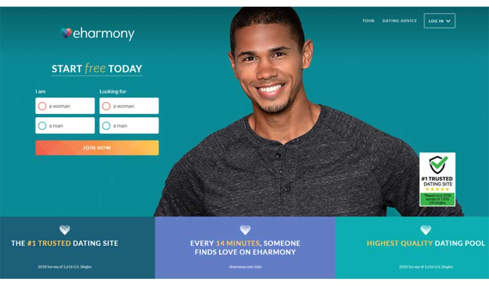 eHarmony (Web, iOS, Android)