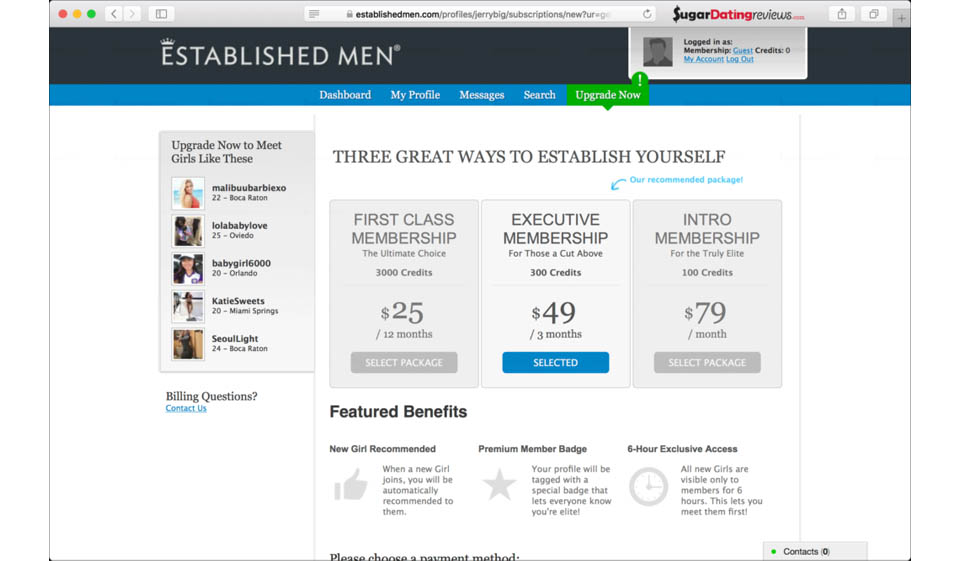 Established Men Price