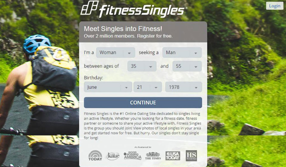 FitnessSingles móvil