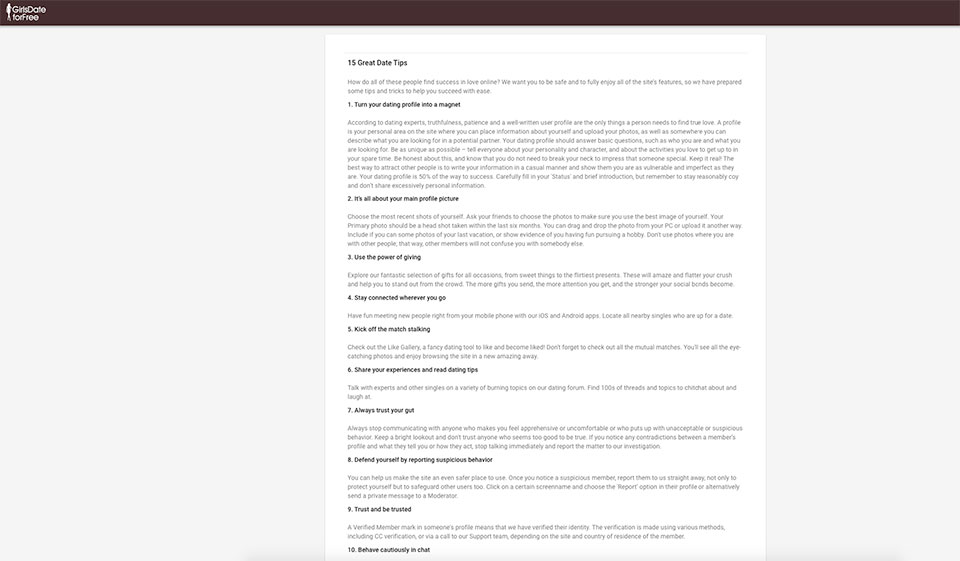 Supporto GirlsDateForFree