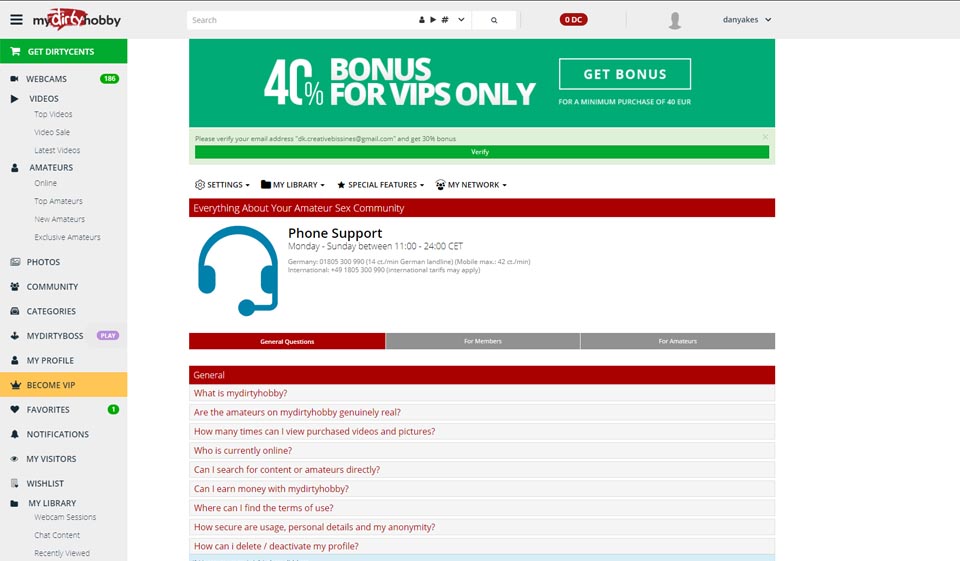 Comptes MyDirtyHobby