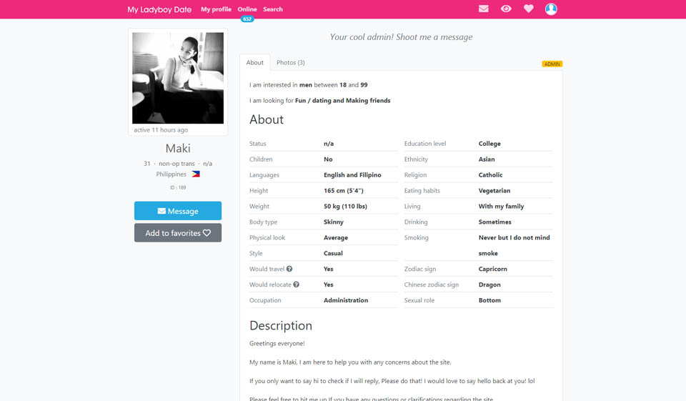 My Ladyboy Mobile Version