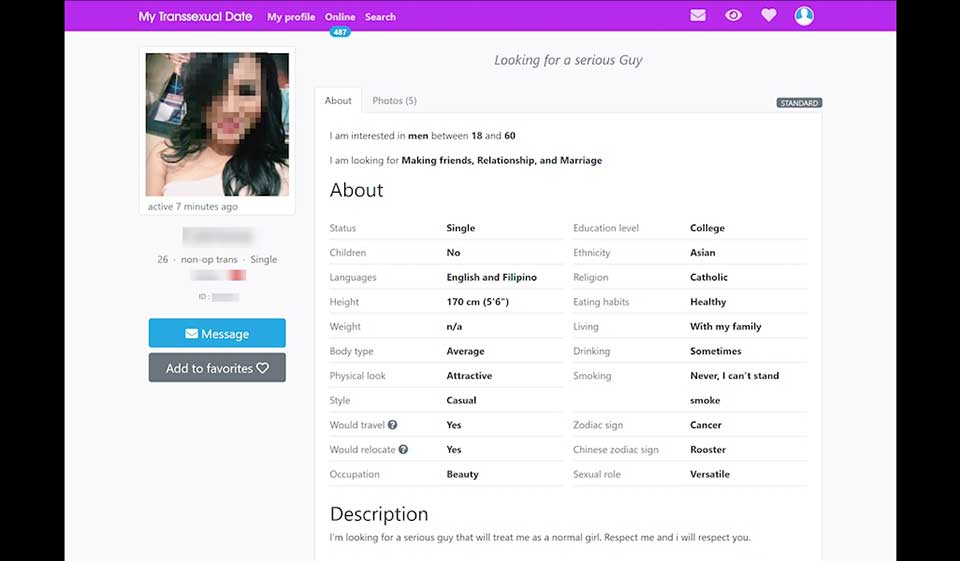 MyTranssexualDate Conclusion