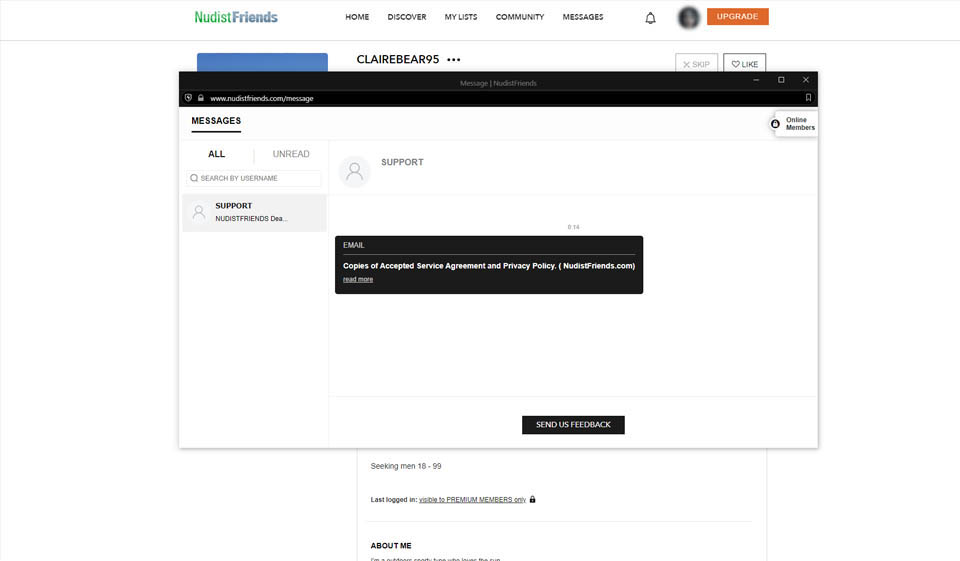 Nudist Friends Options