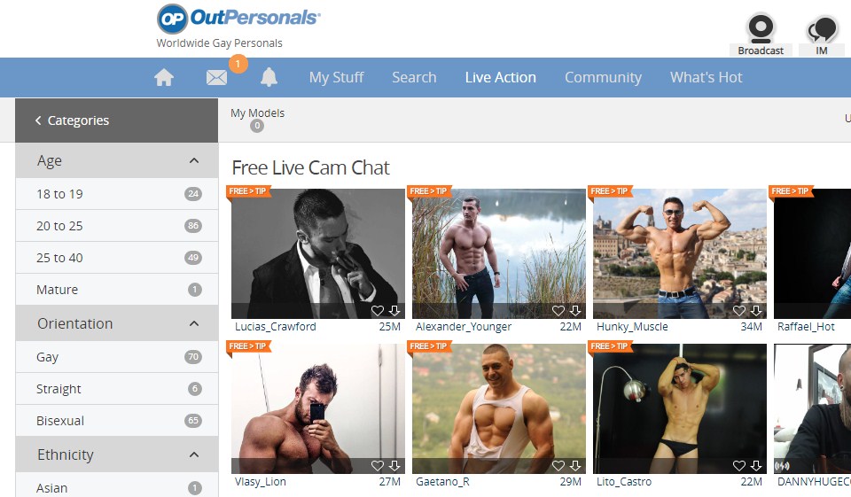 OutPersonals grensesnittsikker