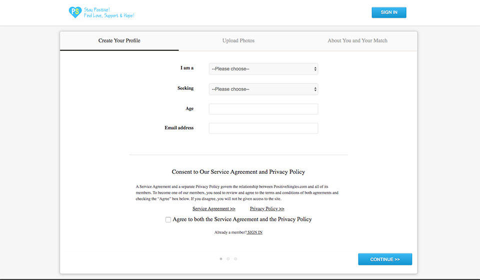 Website and mobile version