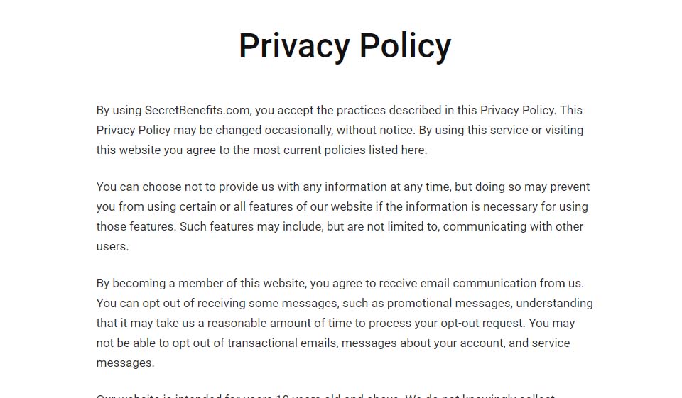 Gizli Avantajlar Güvenli