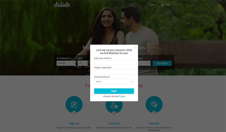 Comptes Shaadi.com