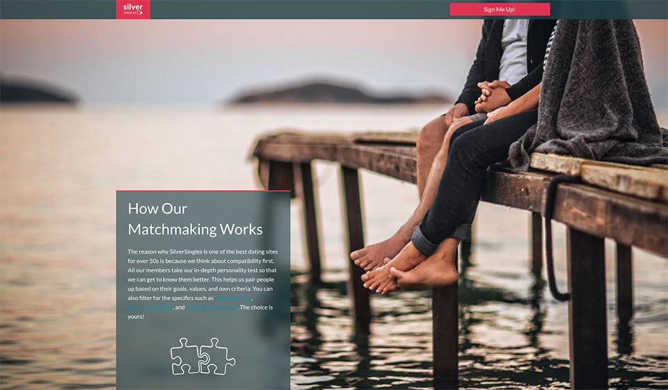 SilverSingles mobile version