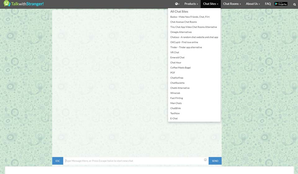 Talkwithstranger-Funktionen