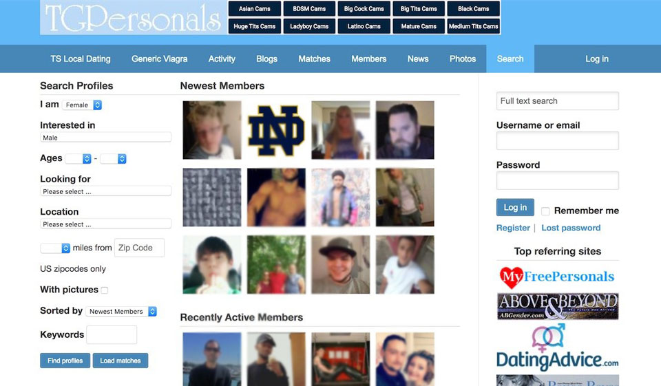 TGPersonals Accounts