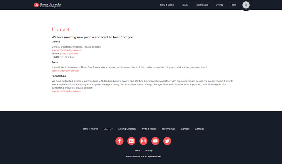 Révision des règles de trois jours 20