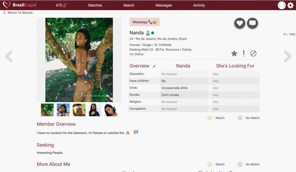 BrazilCupid Review 2020