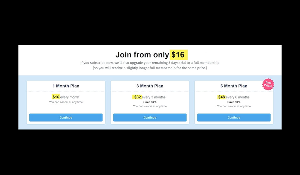 Premium-Mitgliedschaftsfunktionen