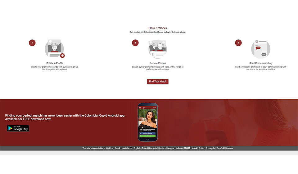 Kolumbijska rejestracja Cupid