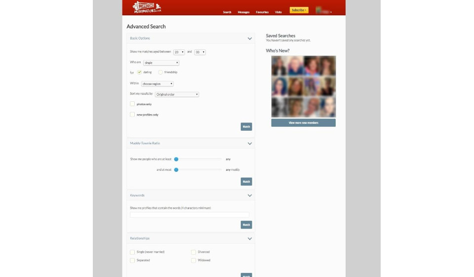 Proces registrace MuddyMatches. Je to tady snadné?