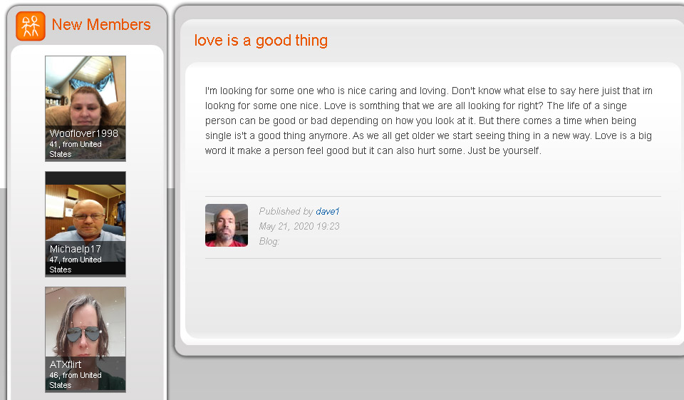 Nettsted, app, grensesnitt, registrering