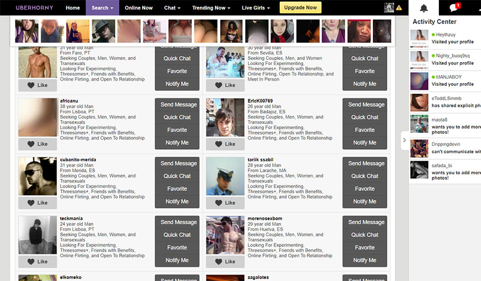 Alternative a UberHorny