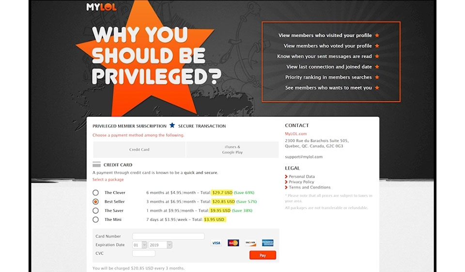 Website and Mobile Version