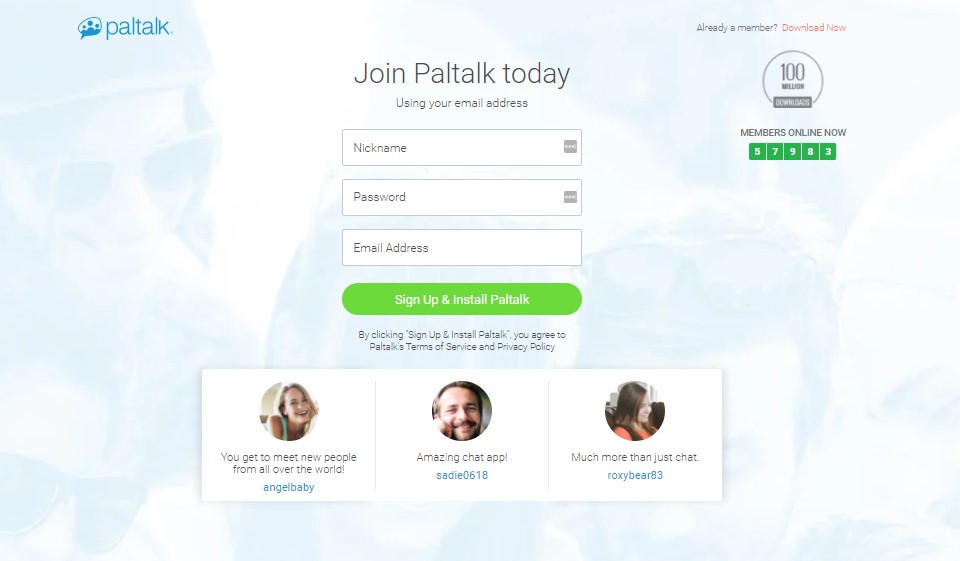 Paltalk Registration