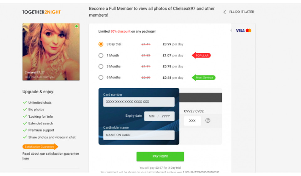 Membership Price and Payment Method