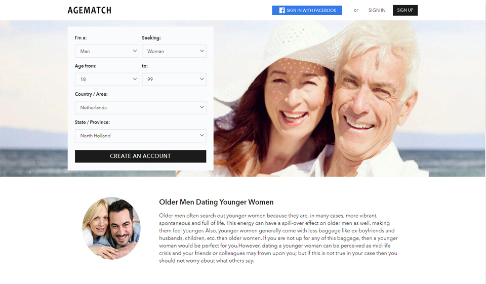 Agematch.com (Web, iOS, Android)