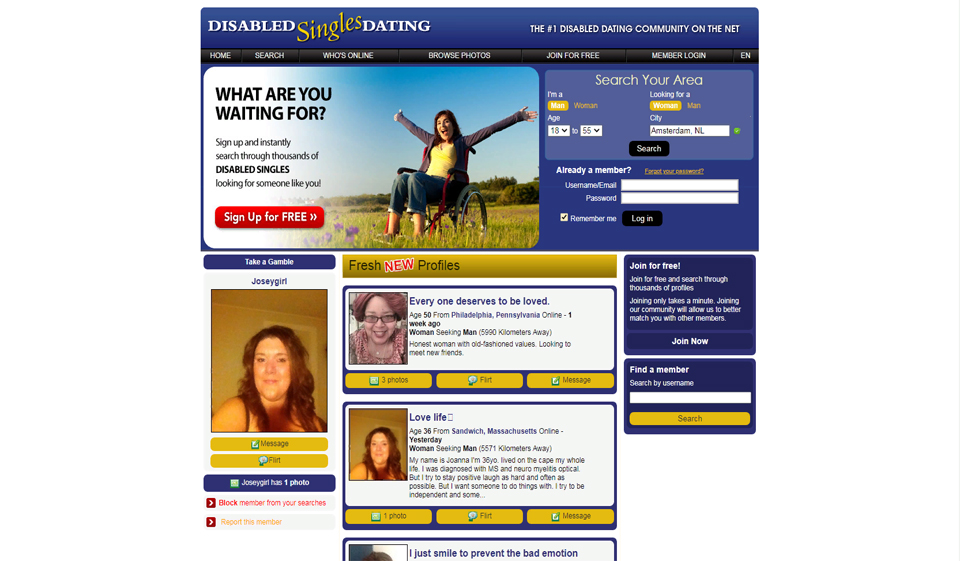 Disabled Singles Dating (Web)