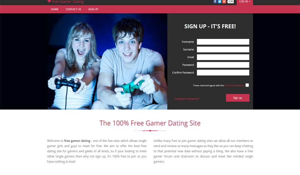 Girl Gamer Dating (no mobile application is available)
