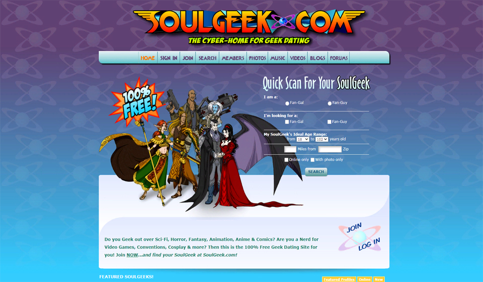 SoulGeek (no mobile application available)