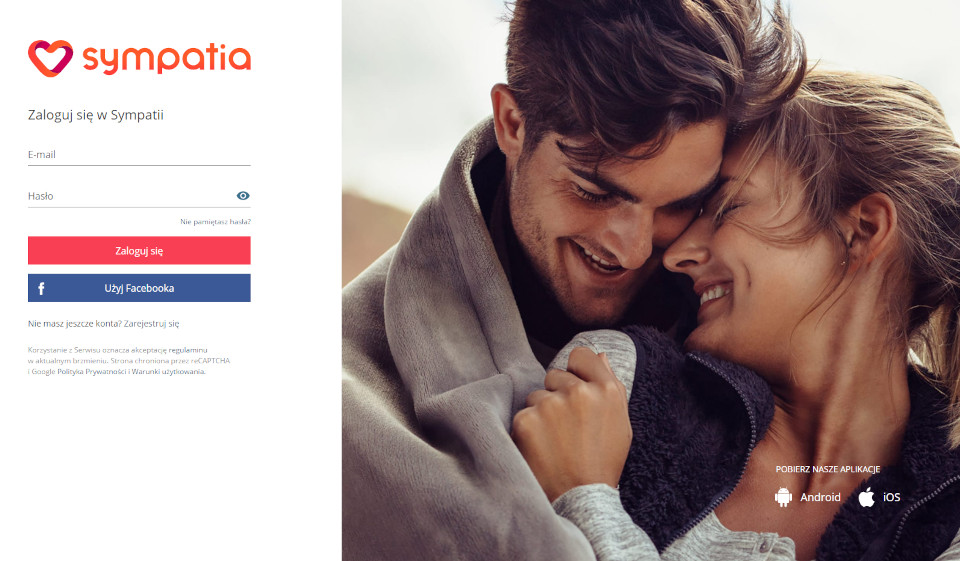 Strona, aplikacja, interfejs, rejestracja