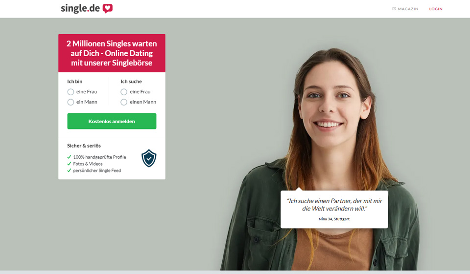 Single.de – der Dating-Dienst für deutsche Singles