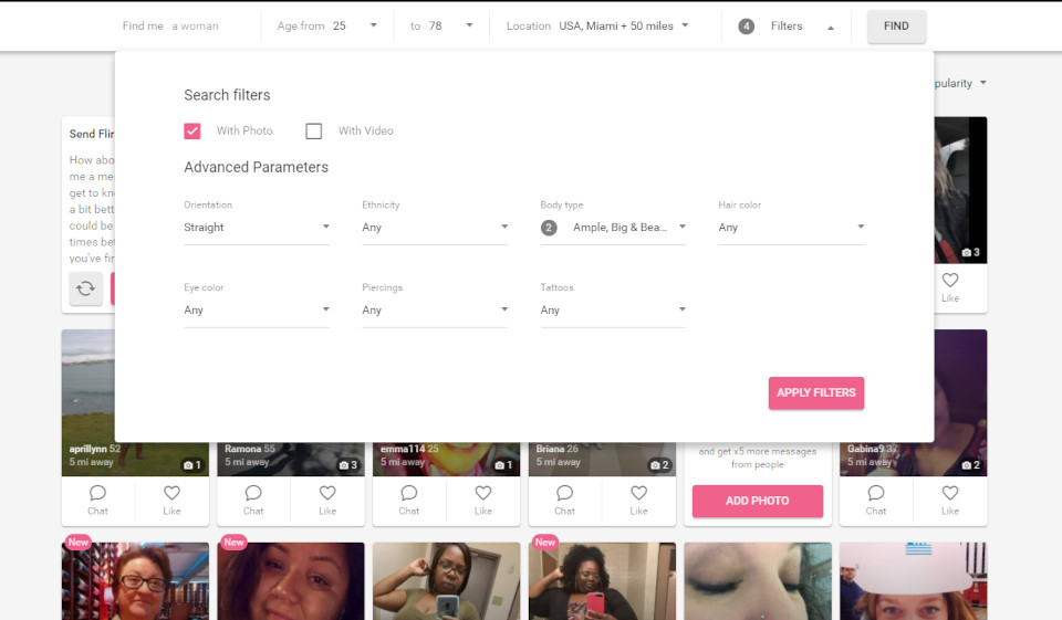 How Much Is Dating on FatFlirt?