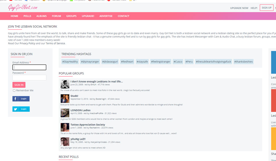 Gaygirlnet.com (Android, iOS, Web)