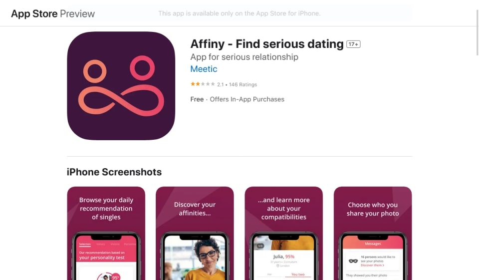 Ruf und Geschichte von Affiny